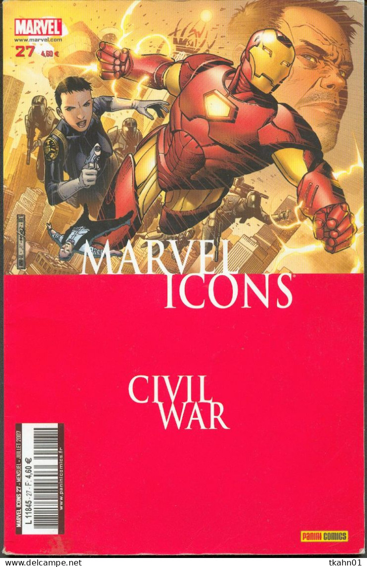 MARVEL-ICONS  N° 27 "  CIVIL WAR "  DE JUILLET 2007 - Marvel France