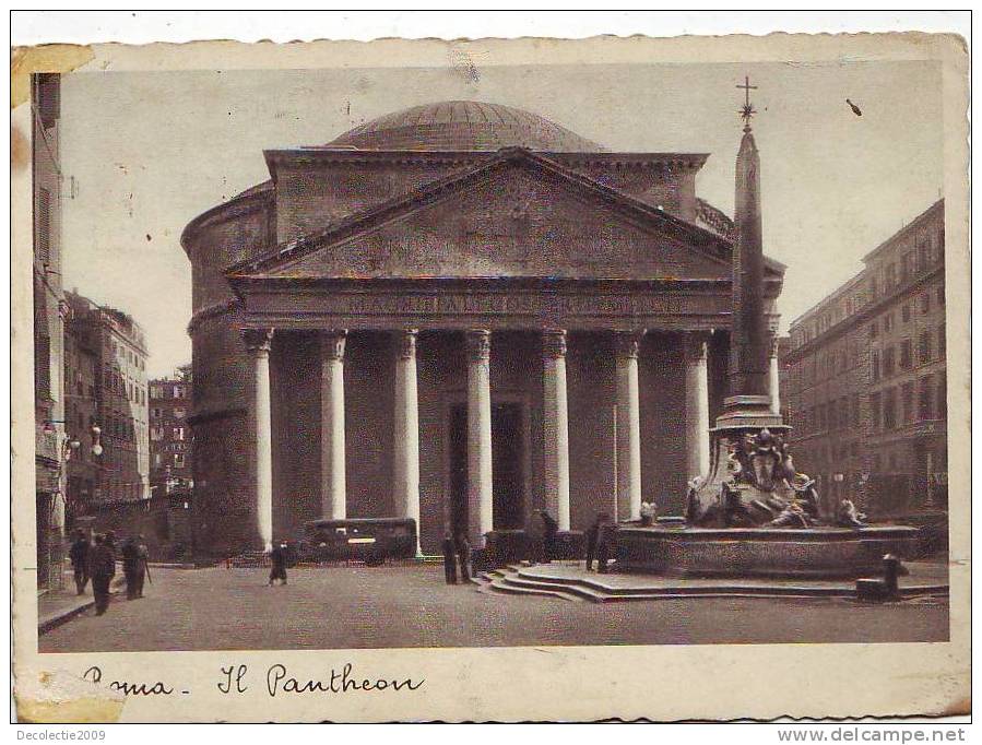 B6768 Italy Roma Il Pantheon 1936 Used Perfect Shape - Panthéon