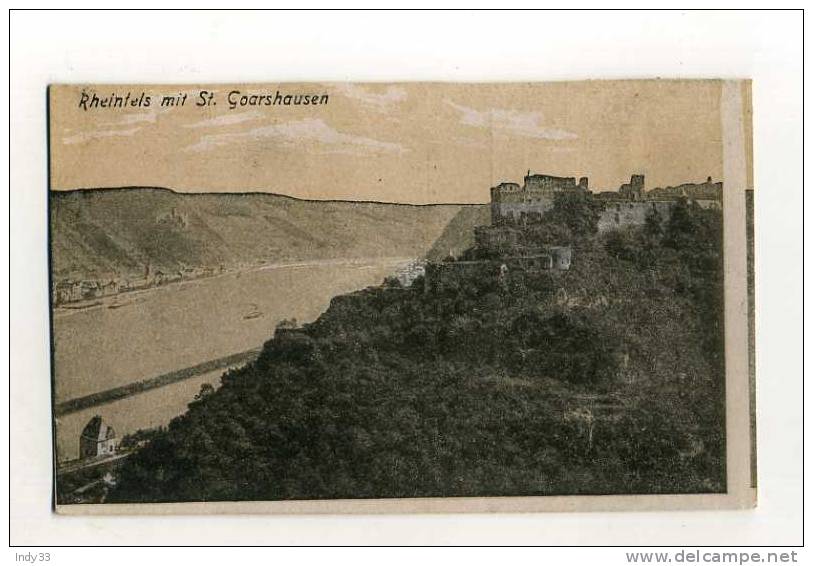 - ALLEMAGNE RHENANIE-PALATINAT . RHEINFELS MIT ST. GOARSHAUSEN - St. Goar