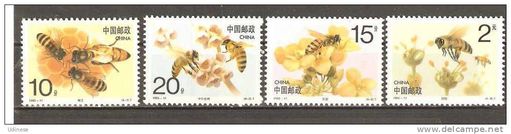 CHINA 1993 - BEES   - CPL. SET - MNH MINT NEUF - Abeilles