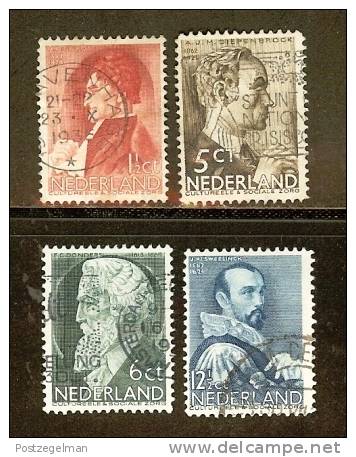 NEDERLAND 1935 Gebruikte Zegel(s) Zomer 282-285 #689 - Used Stamps