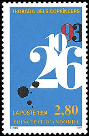 Andorra Francesa 453 ** Coprincipes. 1994 - Ungebraucht