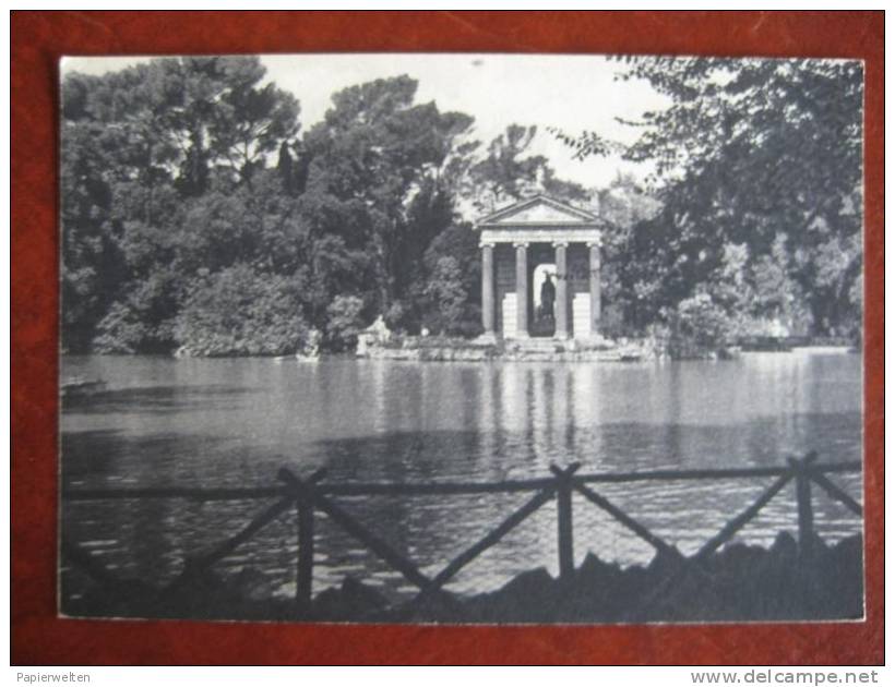 Roma - Tempio Di Esculapio Sul Lago Di Villa Borghese - Parken & Tuinen