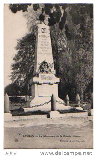 93 SEVRAN - Le Monument De La Grande Guerre - Sevran