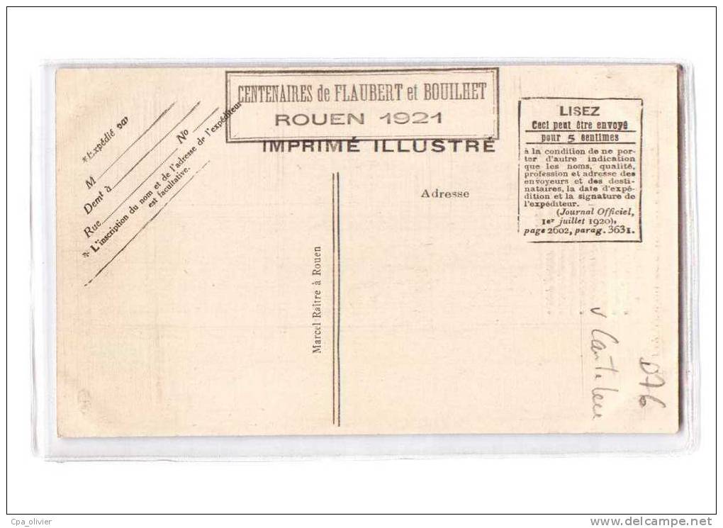 76 CROISSET (Canteleu) Pavillon, Musée Flaubert, Poème, Ed ELD 3, 192? - Canteleu