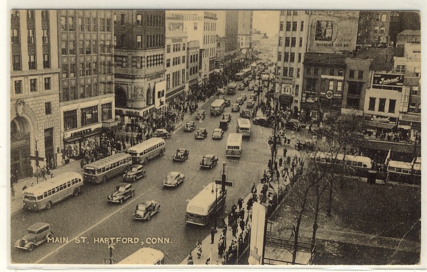 USA - CONNECTICUT - HARTFORD - Main Street- Ed. Collotype Co Elizabeth,  N° -- - Hartford