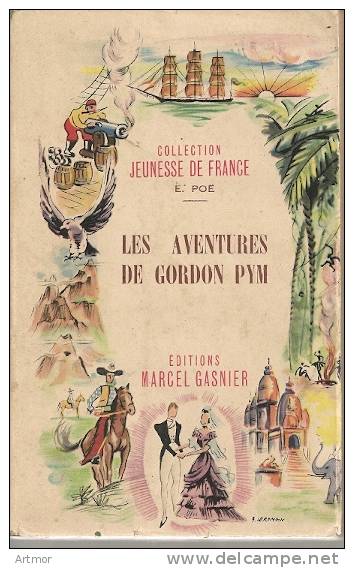 E.A  POE - LES AVENTURES DE GORDON PYM  - GASNIER - 1946 - Fantastique