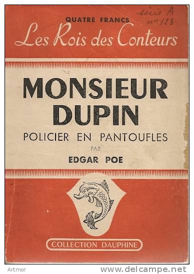 E.A  POE - MONSIEUR DUPIN  - ED. DE MONTSOURIS - Sans Date - Fantásticos