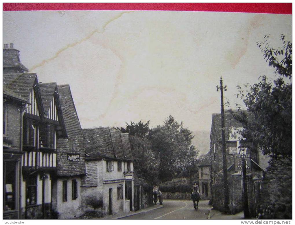 CPSM-ANGLETERRE-HIGH STREET ,LIMPSFIELD-VOYAGEE 1974 -4 PHOTOS RECTO /VERSO- - Surrey