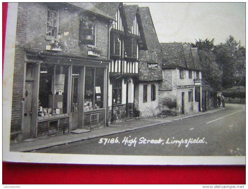 CPSM-ANGLETERRE-HIGH STREET ,LIMPSFIELD-VOYAGEE 1974 -4 PHOTOS RECTO /VERSO- - Surrey