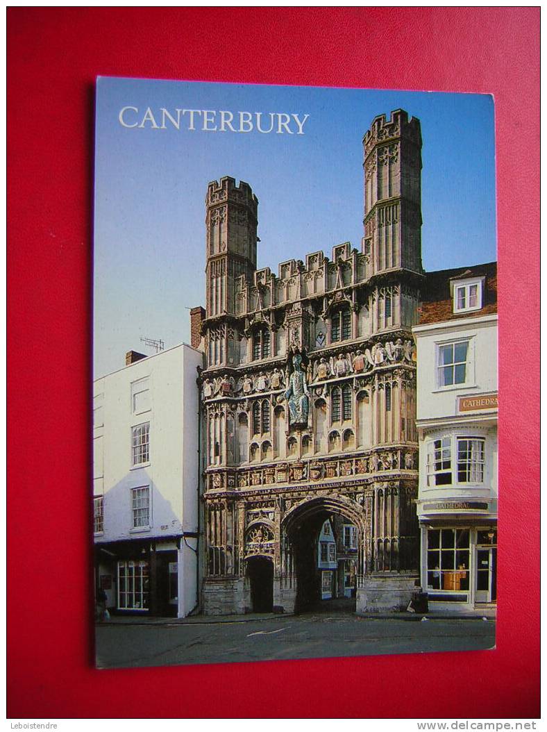 CPSM OU CPM -ANGLETERRE-CHRISTCHURCH GATE CANTERBURY -NON VOYAGEE - PHOTO RECTO /VERSO- - Canterbury