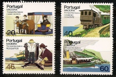 Portugal Madeira 1985 Traditional Means Of Transportation Transportes Tipicos 2º G MNH - Altri (Aria)