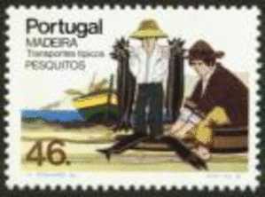 Portugal Madeira 1985 Traditional Means Of Transportation Fish Vendors Transportes Tipicos 2º G MNH - Altri (Aria)