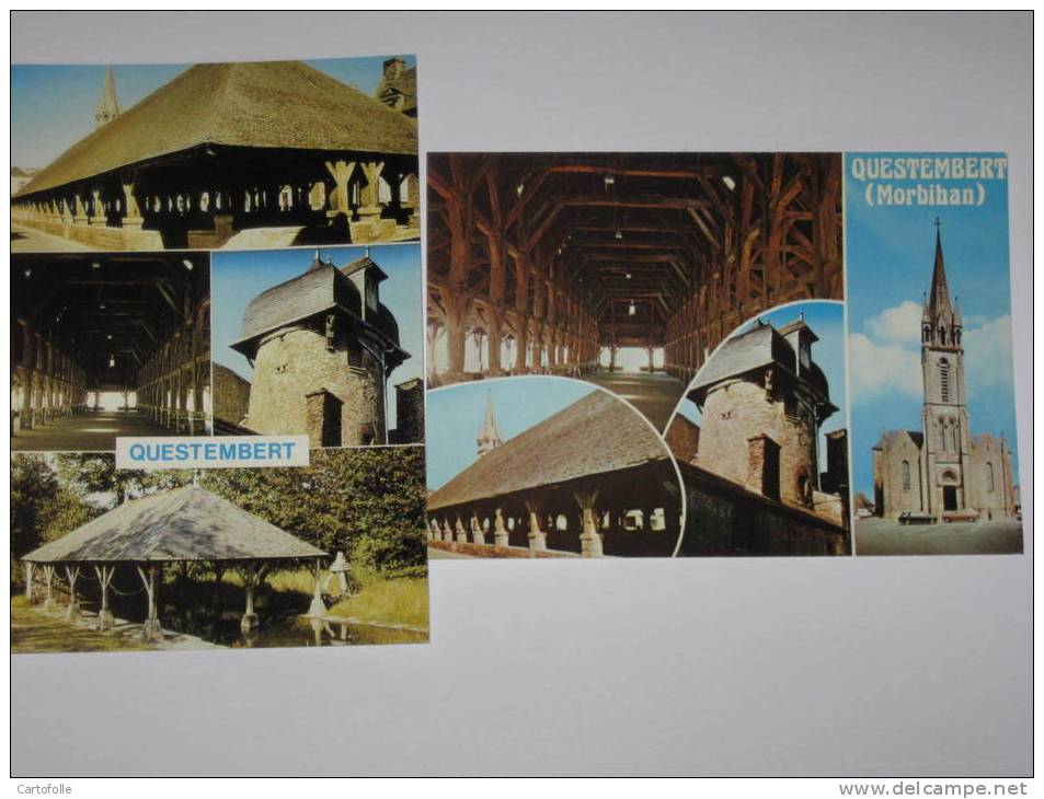 Lot 460 -1-  (vente Directe )   2 Cartes Sur  Questembert - Questembert