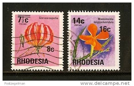 RHODESIA 1976 Used Stamp(s) Definitives (overprints) 172-174 2 Values Only, Thus Not Complete - Rhodesia (1964-1980)