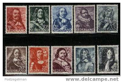 NEDERLAND 1943 MNH Stamp(s) Sea Heroes 412-421 #008 - Neufs