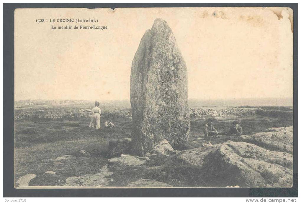 LE CROISIC (Loire Atlantique) Le Menhir De Pierre-Longue - Petite Animation - N° 1528 - état - Le Croisic