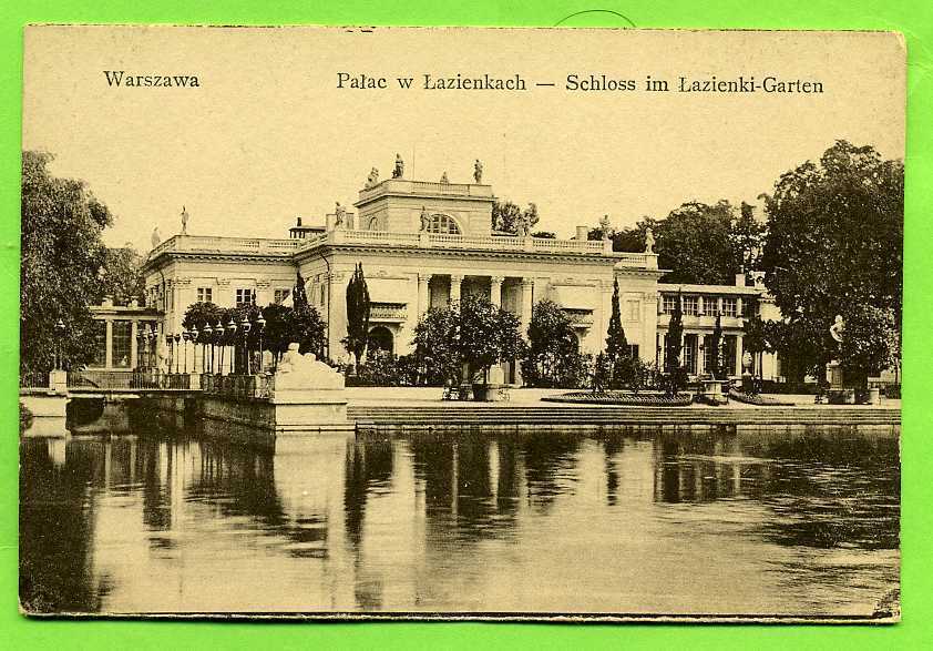 WARSZAWA. Palaç W Lazienkach _ Schloss Im Lazienki -Garten.pologne - Polen