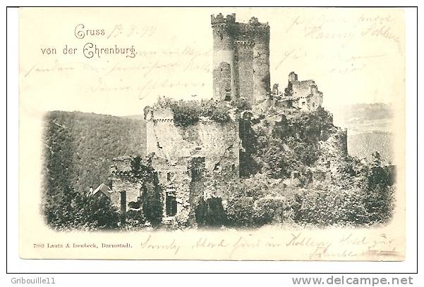 COBURG   -   GRUSS VON.** DER EHRENBURG **   -  Verlag  :LAUTZ & ISENBECK De Darmstadt  N°7889 - Coburg