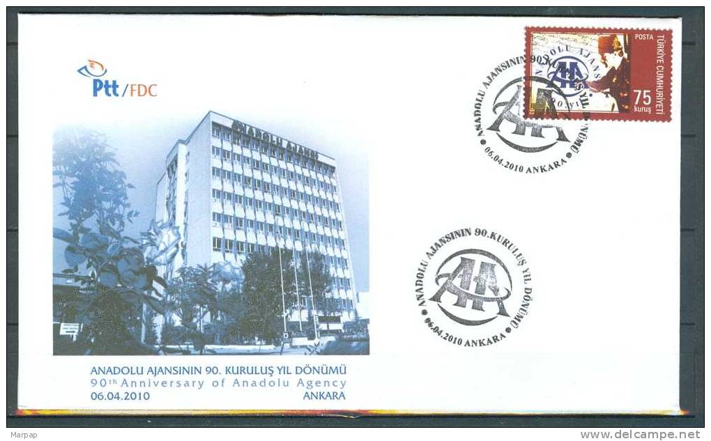 Turkey, 2010 Issue, FDC - FDC