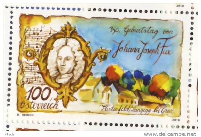 Österreich - 350. Geburtstag Von Johann Joseph Fux - Neufs