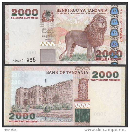 TANZANIA : Banconota 2000 Scellini - P37 -  FDS - Tanzania