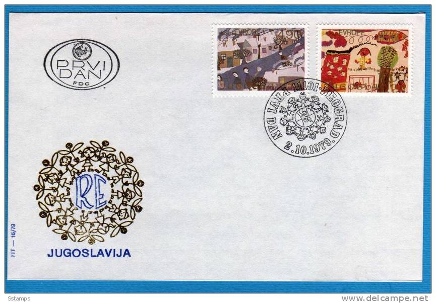 1979  JUGOSLAVIA  CHILDREN EUROPA   FDC - FDC