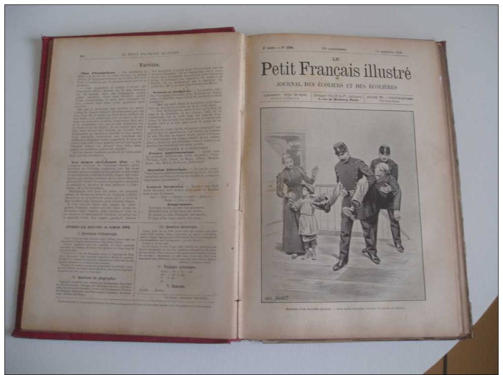 Album Relié LE PETIT FRANCAIS ILLUSTRE 1896 , 8è Année Du No390 (aout) Au No410 (janvier97) Illustrateurs - Revues Anciennes - Avant 1900