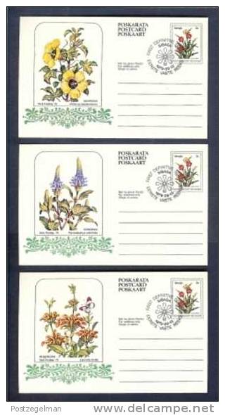 VENDA 1984 10 Postcards Flowers (with Cancellations) - South Africa