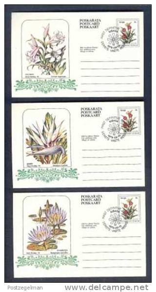 VENDA 1984 10 Postcards Flowers (with Cancellations) - Zuid-Afrika