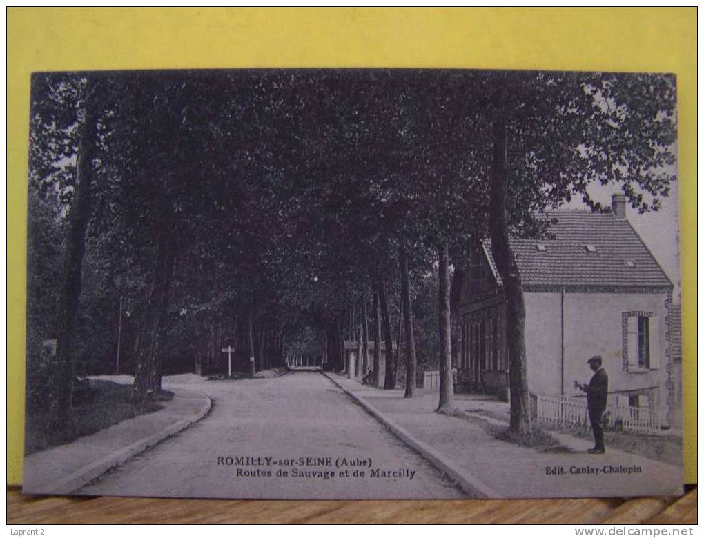 ROMILLY-SUR-SEINE (AUBE)  ROUTES DE SAUVAGE ET DE MARCILLY - Romilly-sur-Seine