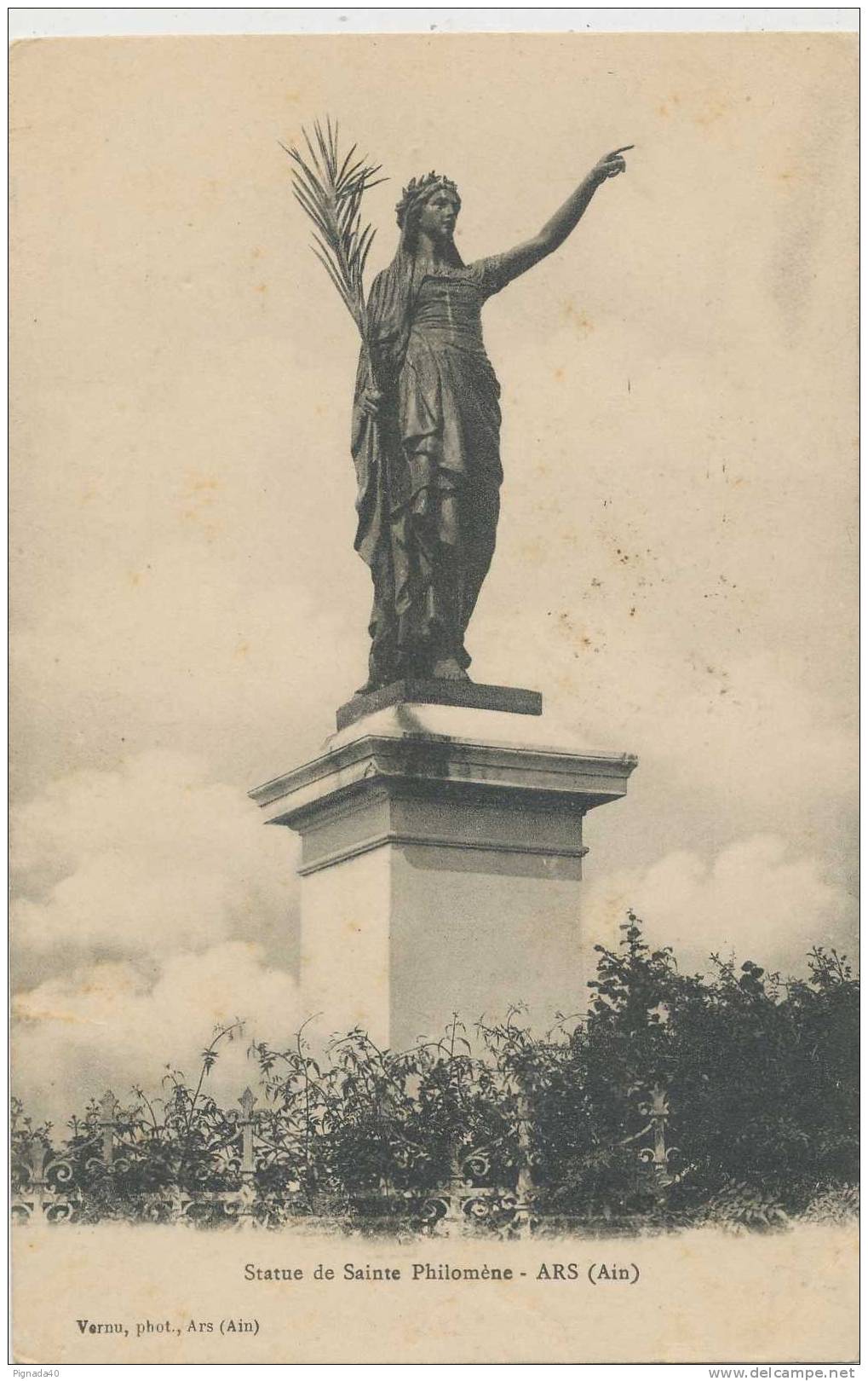 Cp , 01 , ARS , Statue De Sainte-Philomène - Ars-sur-Formans