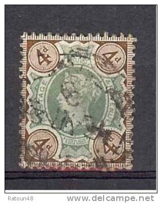 N°97-  Oblitéré - Reine Victoria -    Filigrane Couronne  -Grande Bretagne - Used Stamps