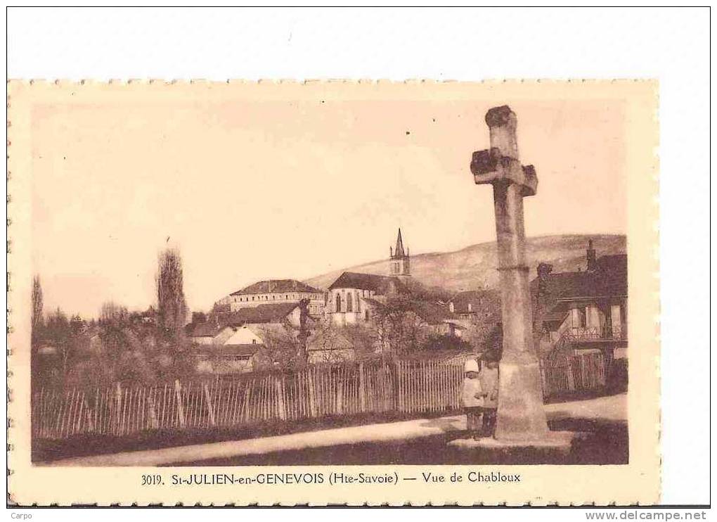 SAINT-JULIEN-en-GENEVOIS.               - Vue De Chabloux. - Saint-Julien-en-Genevois