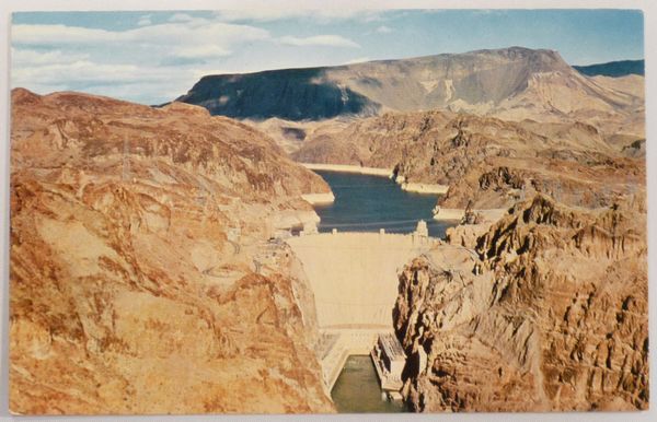 USA -  Hoover Dam, Black Canyon, Colorado River, AZ-NV - Chrome Unused Postcard Ca. 1960's - Other & Unclassified