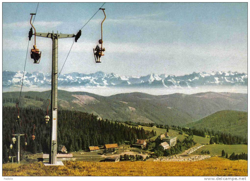 Carte Postale Allemagne Feldberg  Le Télésiège Trés Beau Plan - Feldberg