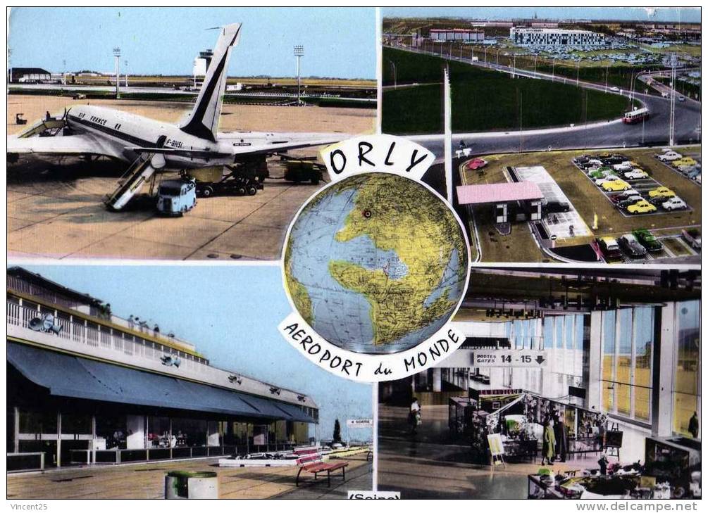 ORLY AEROPORT DU MONDE AVIATION AVION  1960 AERODROME - Orly