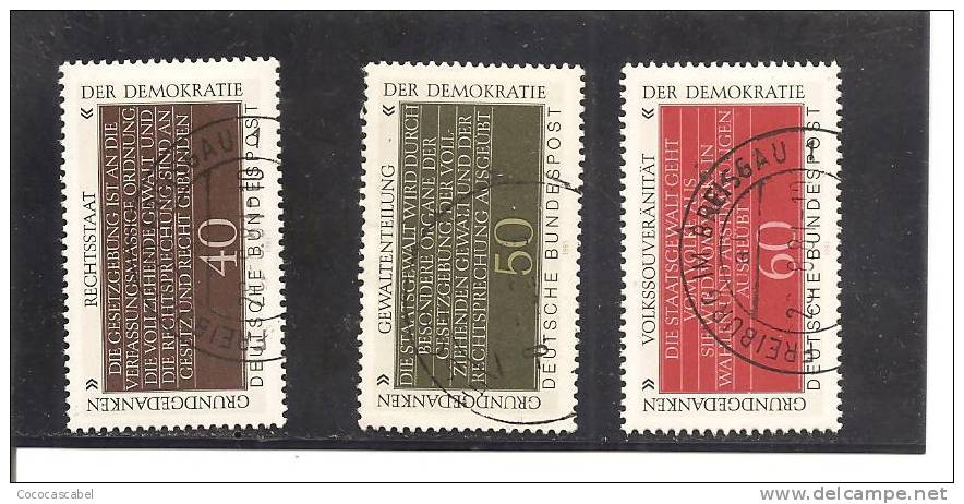 Alemania-Germany Nº Yvert  937-39 (usado) (o). - Used Stamps