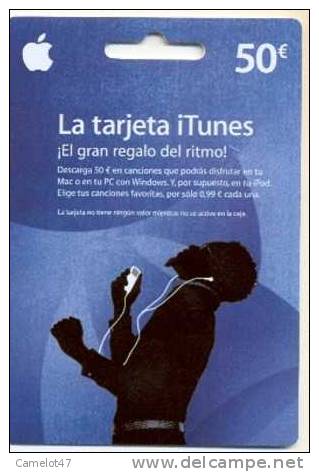 ITUNES  Espagne, Carte Cadeau Pour Collection # 3a - Gift And Loyalty Cards