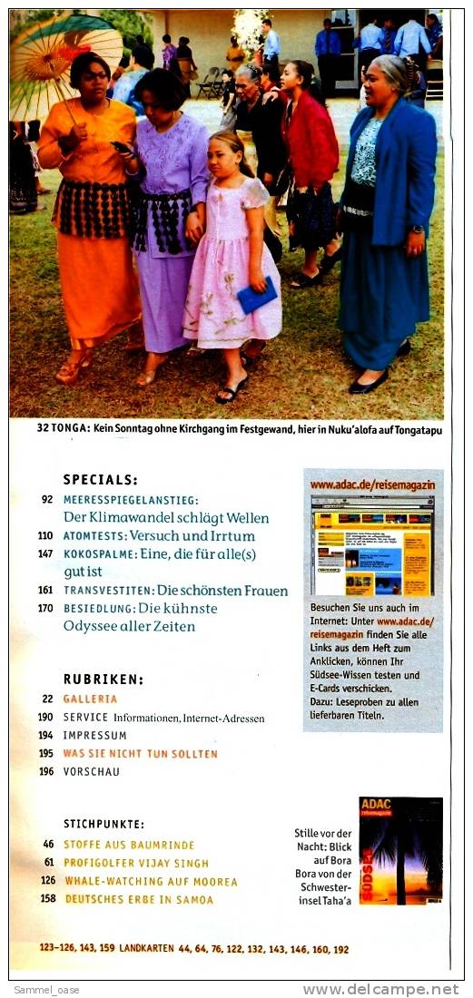 ADAC Reisemagazin  -  Südsee  -  Trauminseln Am Anderen Ende Der Welt -  Von 2004 - Travel & Entertainment