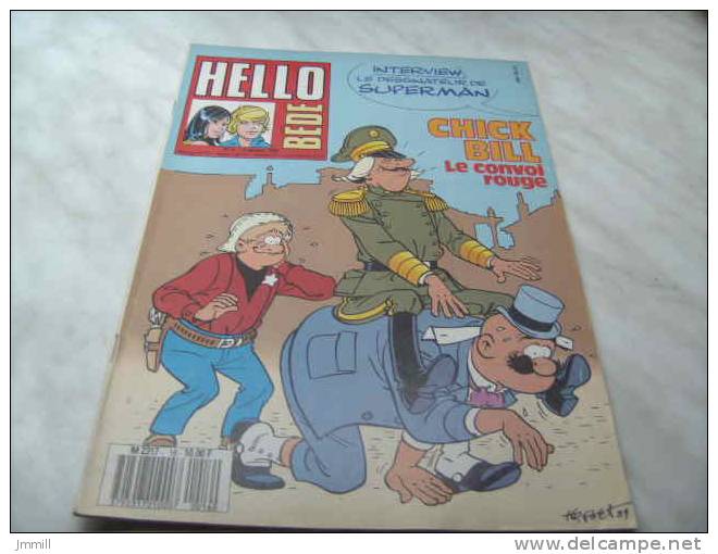 Tintin Hello Bd N°2 Du 9 Janvier 1990 Couverture Tibet Chic Bill - Tintin
