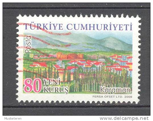 Turkey 2008    80 K Provinzhaupstadt Karaman - Used Stamps