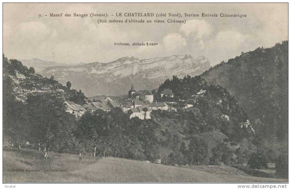 Cp , 73 , LE CHATELARD En BAUGES , Station Estivale (816m D'altitude Au Vieux Château) - Le Chatelard