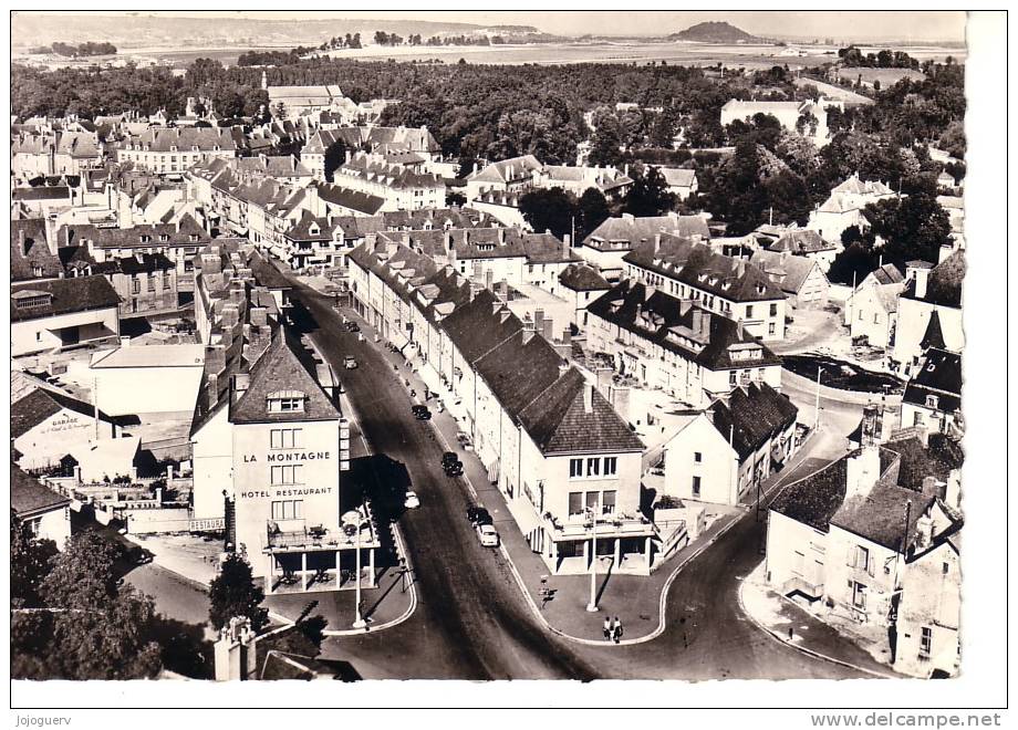 Chatillon Sur Seine Vue D'ensemble Sur Le Centre De La Ville Rue Delatre De Tassigny N°5 Lapie Hôtel Restaur La Montagne - Chatillon Sur Seine