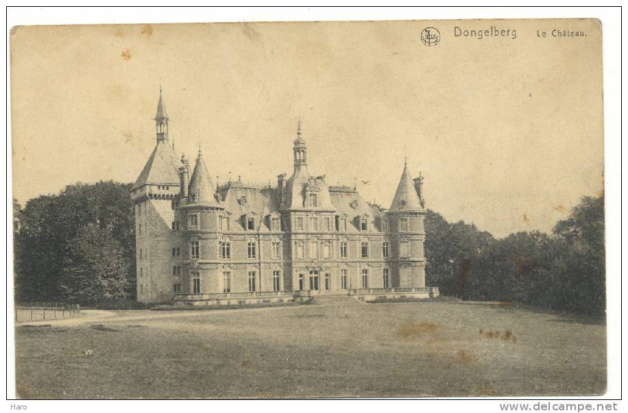 DONGELBERG - Le Château  - Carte Avec Au Dos Un Certificat De Bonne Conduite - Colonie  (Y95)b42 - Jodoigne