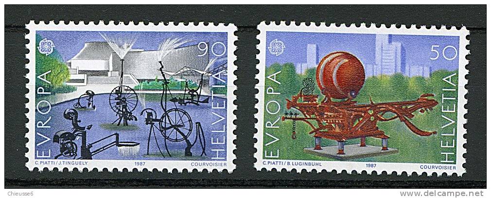 Suisse** N° 1274/1275 - Europa 1987 - Neufs