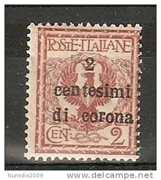 1919 TRENTO E TRIESTE 2 CENT MNH ** - RR7144-2 - Trentin & Trieste