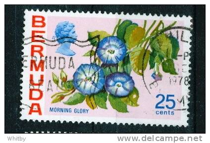 1975 Bermuda 25c Morning Glory Issue #324 - Bermuda