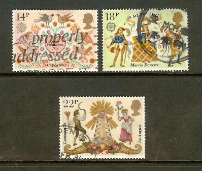 UK 1981 Used Stamp(s) Folklore (3 Values Only) Thus Not Complete - Usados