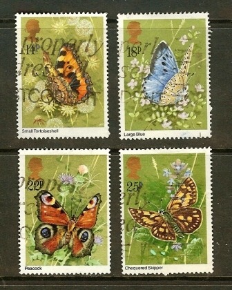 UK 1981 Used Stamp(s) Butterflies 875-878 - Used Stamps